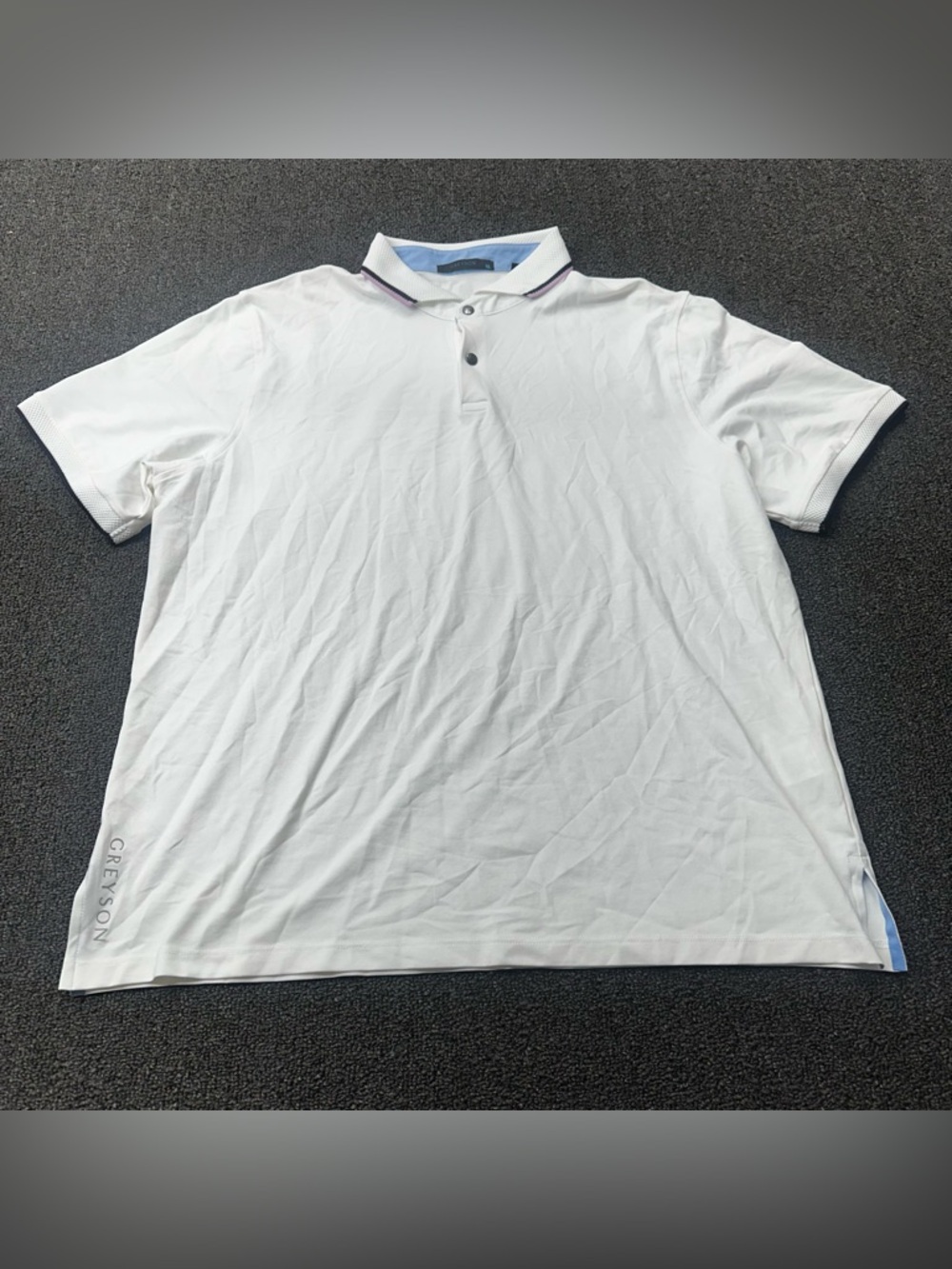 Greyson Shirt Mens XL White Cherokee Polo Short Sleeve Golf Athletic